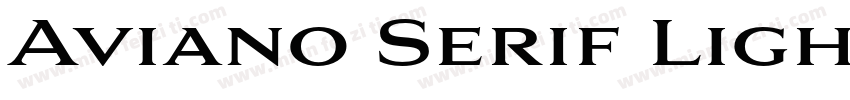 Aviano Serif Light字体转换